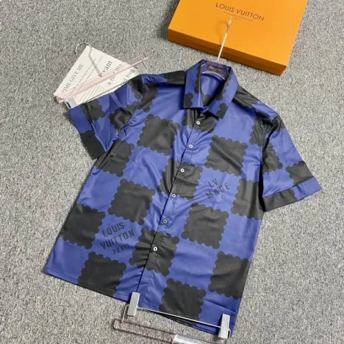 LV short sleeve men-076(S-XXL)