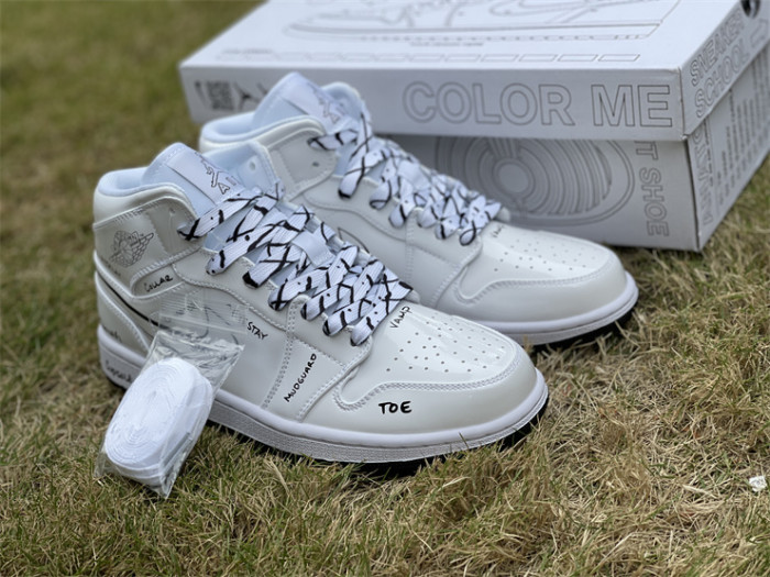 Authentic Air Jordan 1 Mid “Schematic”