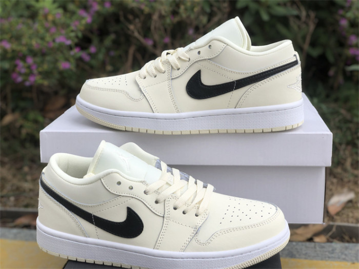 Authentic Air Jordan 1 Low Coconut Milk