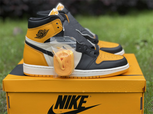 Authentic Air Jordan 1 High OG “Yellow Toe” 2022