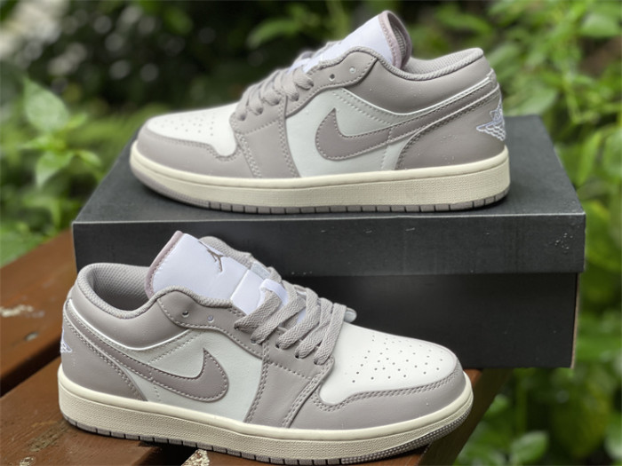 Authentic Air Jordan 1 Low Vintage Grey