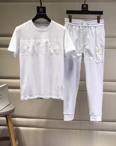 LV short sleeve men suit-158(M-XXXL)