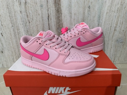 Authentic Nike Dunk Low “Triple Pink” Women Shoes