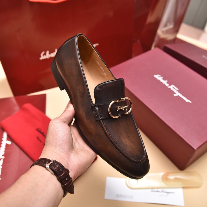 Ferragamo Men shoes 1：1 quality-366