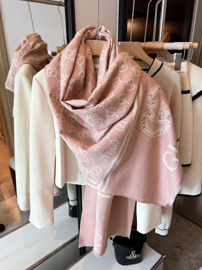 G Wool Scarf High End-043