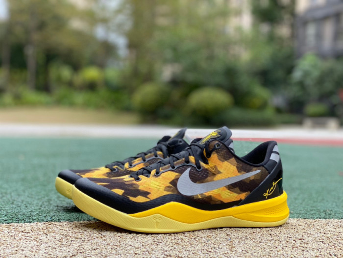 Authentic Nike Kobe 8 System Black Yellow