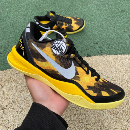 Authentic Nike Kobe 8 System Black Yellow