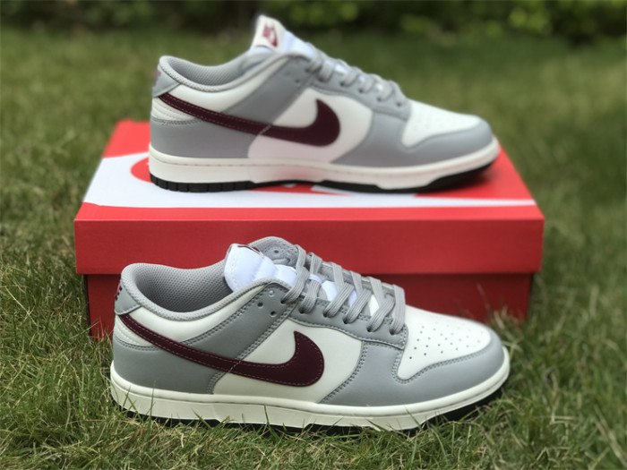 Authentic Nike Dunk Low Grey White