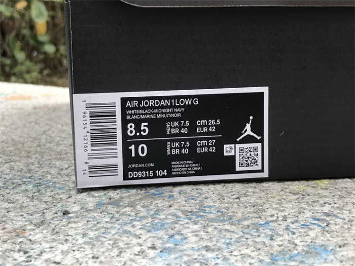 Authentic Air Jordan 1 Low Golf Midnight Navy