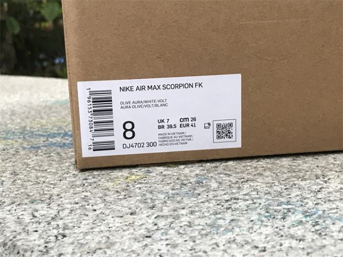 Authentic Nike Air Max Scorpion Olive Aura