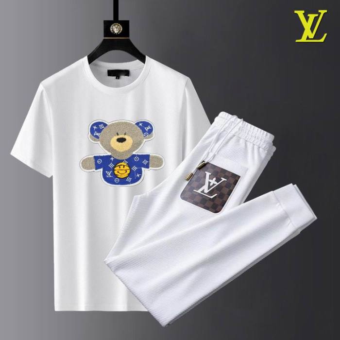 LV short sleeve men suit-263(M-XXXL)