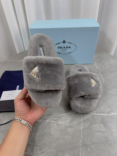 Prada women slippers 1：1 quality-048