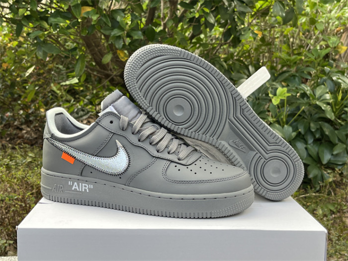 Authentic OFF-WHITE x Nike Air Force 1 Low “Grey”