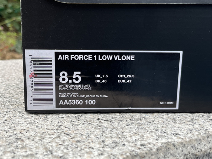 Authentic VLONE x Nike Air Force 1 Low White