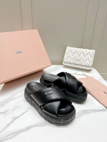 Miu Miu women slippers 1：1 quality-017