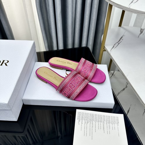 Dior women slippers 1：1 quality-296