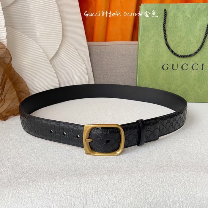 Super Perfect Quality G Belts(100% Genuine Leather,steel Buckle)-4531