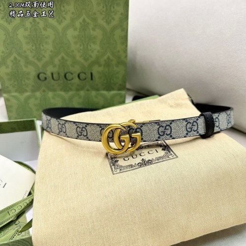 Super Perfect Quality G Belts(100% Genuine Leather,steel Buckle)-4464