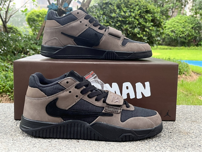 Authentic  Travis Scott x Jordan Jumpman Jack TR “Dark Mocha”