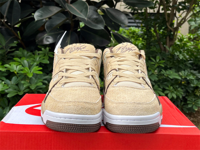 Authentic Nike Air Flight 89 Low “Khaki Suede”