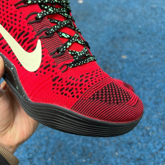 Authentic Nike Kobe 9 Elite Low XDR 'University Red'