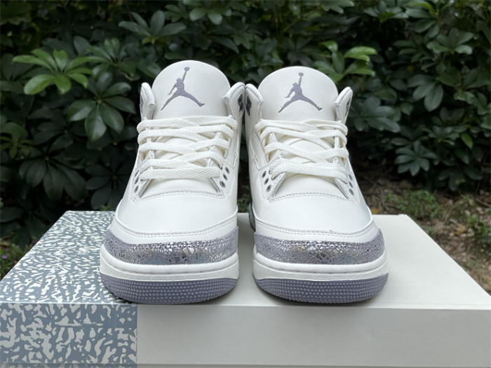 Authentic Air Jordan 3 Retro Sail Cement Grey