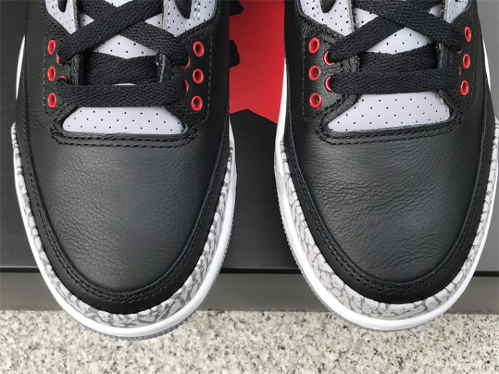Authentic Air Jordan 3 “Black Cement” 2024 GS