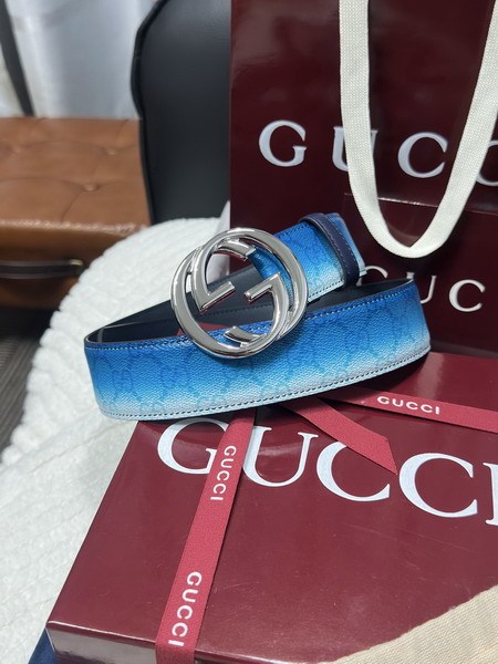 Super Perfect Quality G Belts(100% Genuine Leather,steel Buckle)-4535