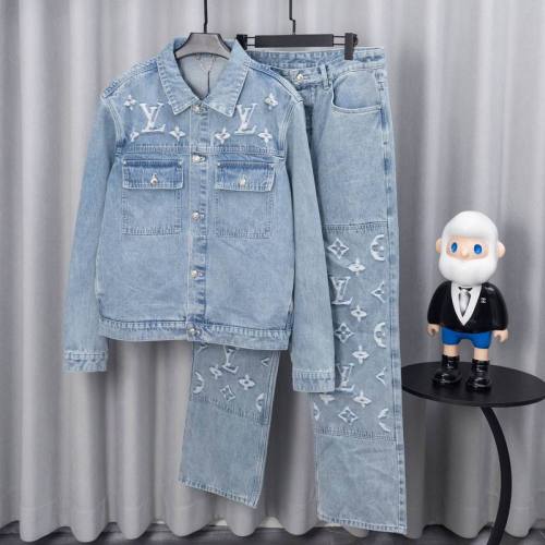 LV long sleeve men suit-701