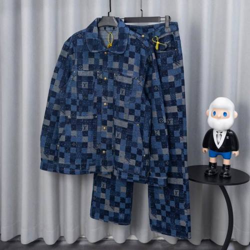 LV long sleeve men suit-705