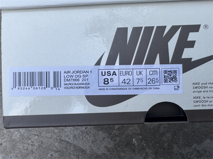 Authentic Travis Scott x Air Jordan 1 Retro Low OG Pale Vanilla