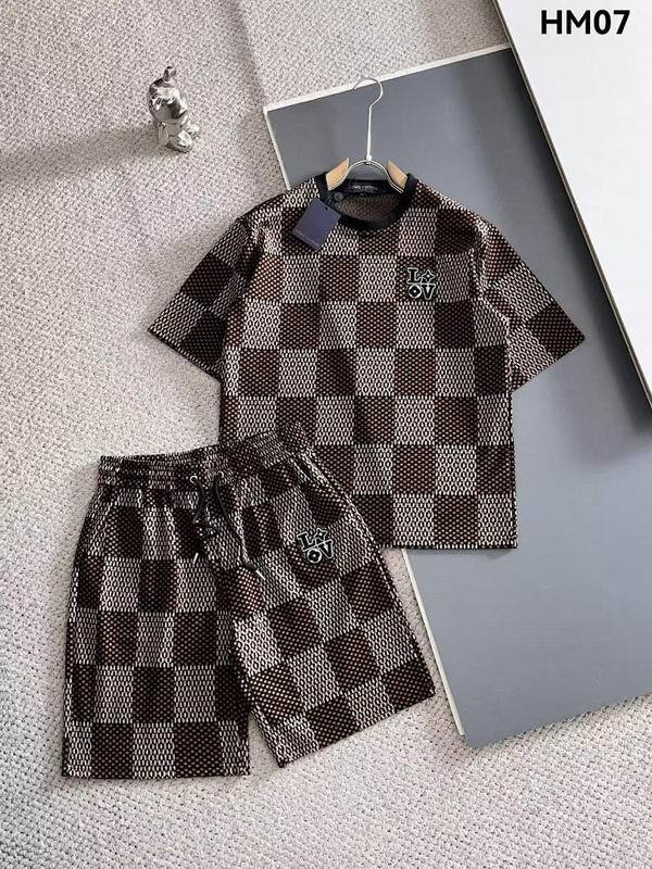 LV short sleeve men suit-295(M-XXXL)