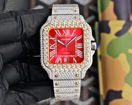 Cartier Watches High End Quality-030（Moissanite Diamond)