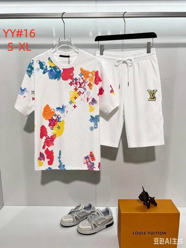 LV short sleeve men suit-356(S-XL)