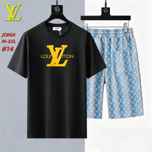 LV short sleeve men suit-322(M-XXXL)