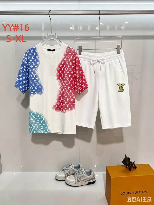 LV short sleeve men suit-354(S-XL)