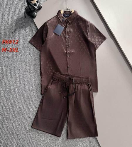 LV short sleeve men suit-304(M-XXXL)
