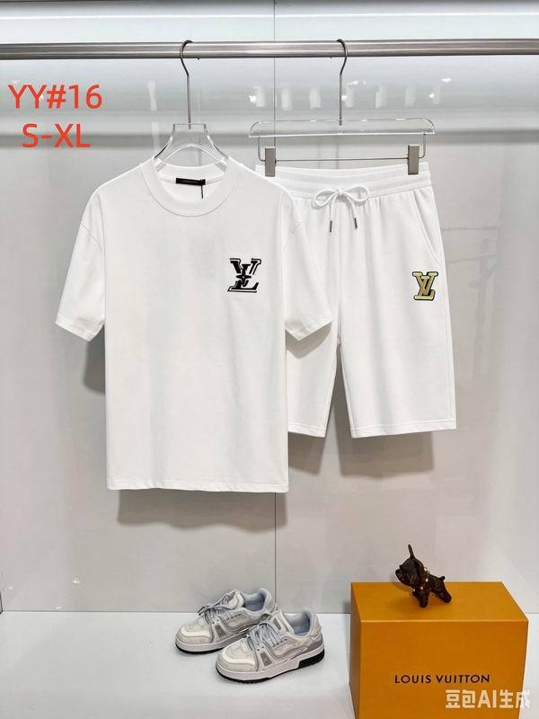 LV short sleeve men suit-346(S-XL)