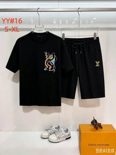 LV short sleeve men suit-349(S-XL)