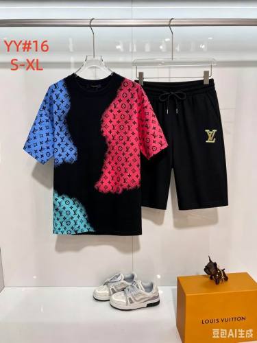LV short sleeve men suit-355(S-XL)