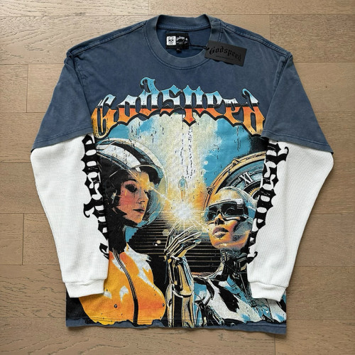Godspeed Long Sleeve Shirt-042(S-XL)