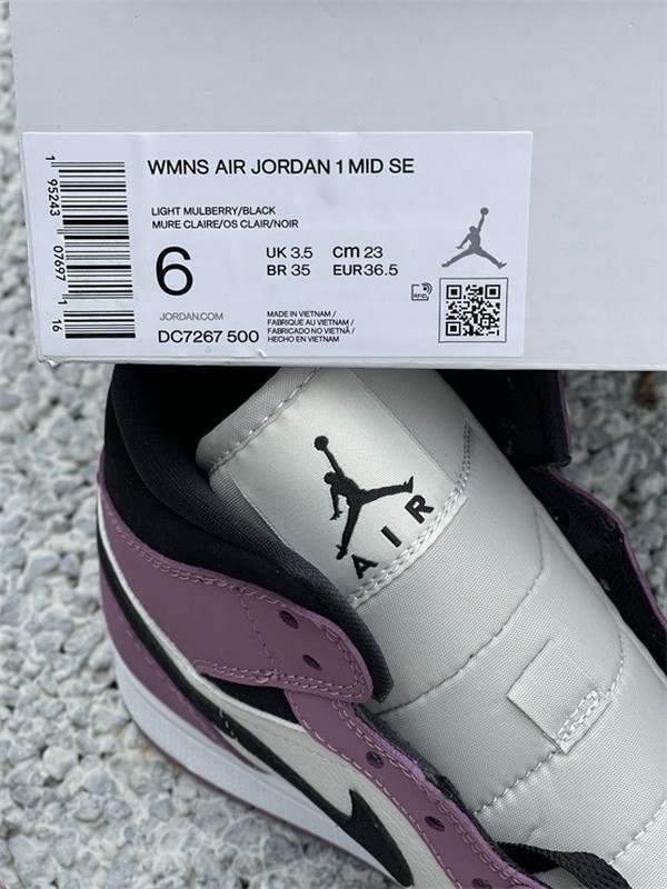 Authentic Air Jordan 1 Mid “Berry” Women