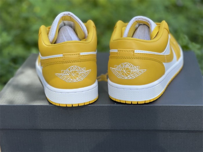 Authentic Air Jordan 1 Low White Pollen