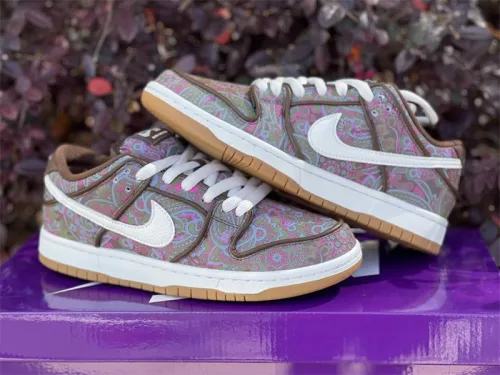 Authentic Nike SB Dunk Low  Brown Paisley