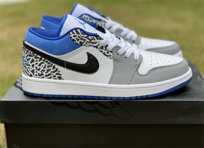 Authentic Air Jordan 1 Low True Blue