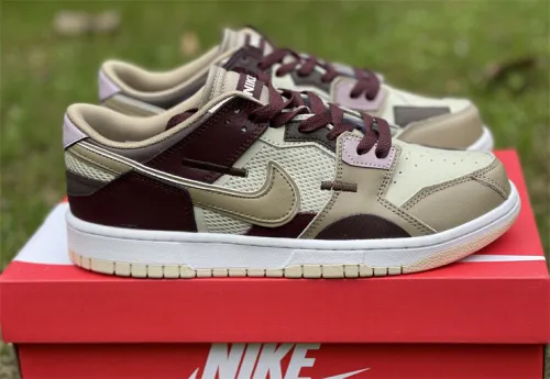 Authentic Nike Dunk Scrap  Light Brown