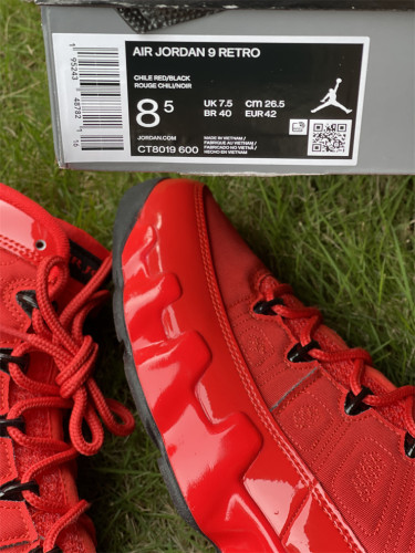 Authentic Air Jordan 9 “Chile Red”