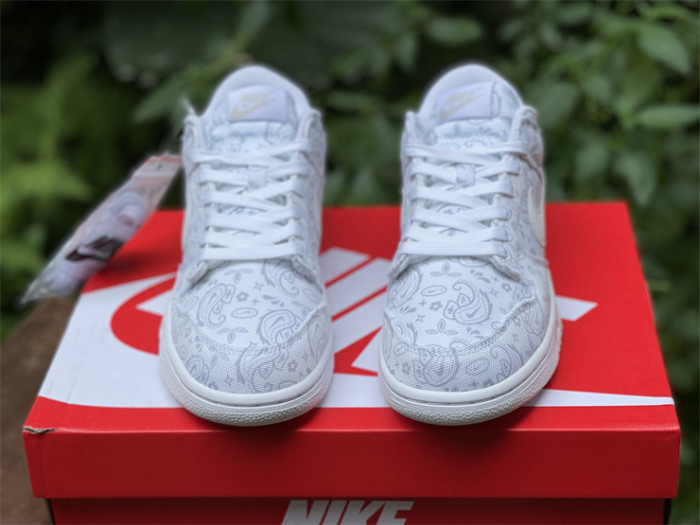 Authentic Nike Dunk Low “White Paisley”