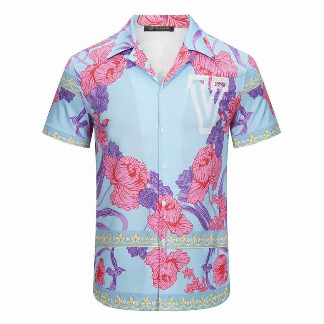 Versace short sleeve shirt men-073(M-XXXL)