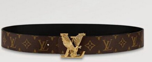 Super Perfect Quality LV Belts(100% Genuine Leather Steel Buckle)-4461